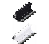 Diadora 6 paia Calzini Quarter Multisport, calzini tecnici unisex, palestra running corsa. (IT, Numero, 39, 42, Regular, Regular, 3 NERO 3 BIANCO)