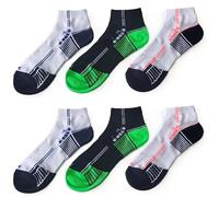 Diadora 6 paia Calzini Quarter Multisport, calzini tecnici unisex, palestra running corsa. (IT, Numero, 43, 46, Regular, Regular, WHITE/NAVY_6 PAIA)