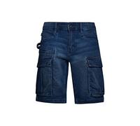 Diadora Pantaloni corti da lavoro Bermuda Stone Cargo Light in jeans elasticizzato Blu scuro 34