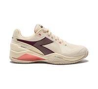Scarpe da tennis da donna Diadora Blushield Torneo 3 Clay - whisper wh/maroon ban/des - Beige (40,5)