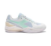 Diadora Blushield Torneo 3 Scarpa per terra rossa Donna - bianco, verde, Taglia: 38, 5