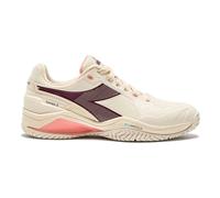 Diadora Blushield Torneo 3 Scarpa Per Tutte Le Superfici Donna-Bianco,Rosso Scuro in bianco