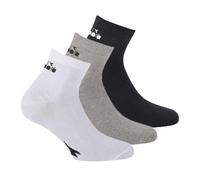 Diadora Calze Unisex - Confezione Da 3, Quarter, Logo