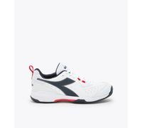 Diadora S.Challenge 5 SL Clay, Scarpe da Tennis Unisex-Adulto, White/Blue Corsair, 45.5 EU