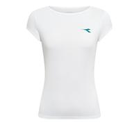 Diadora Court Maglietta Donna - bianco, Taglia: L