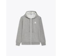 Diadora Felpa FZ Core Grigia da Uomo S Grigio