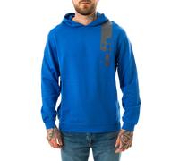 Diadora Felpa Lifestyle Fashion Manica Lunga con Cappuccio Blu Cotone