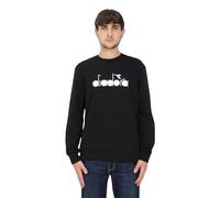 DIADORA Felpa Nera con Logo da Uomo XL