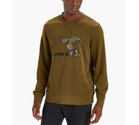 DIADORA Felpa Sweatshirt Crew Logo CHROMIA in Cotone Garzato per Uomo
