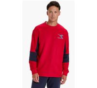 DIADORA Felpa Sweatshirt Crew Shield in Cotone Garzato per Uomo
