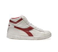 Diadora Game L High Waxed, Sneaker Unisex - Adulto, Bianco Rosso 1, 40 EU