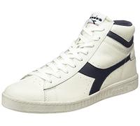 Diadora Game L High Waxed, Sneaker Unisex - Adulto, Bianco White Blue, 36 EU
