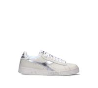 DIADORA GAME L LOW WAXED METAL WN Sneaker donna bianca/argento in pelle 36