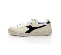 Diadora Game L Low Waxed, Sneaker Unisex - Adulto, White Black, 40.5 EU