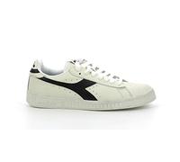Diadora Game L Low Waxed, Sneaker Unisex - Adulto, White Black Bw, 38.5 EU
