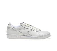Diadora Game L Low Waxed, Sneaker Unisex - Adulto, White C6180, 45 EU