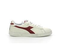 Diadora Game L Low Waxed, Sneaker Unisex - Adulto, White Red, 36.5 EU