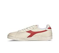 Diadora Game L Low Waxed, Sneaker Unisex - Adulto, White Red, 36 EU