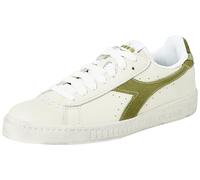 Diadora Game L Low Waxed Suede Pop, Scarpe da Ginnastica Unisex-Adulto, White/Fern, 43 EU