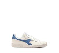 Diadora Game L Low Waxed Suede Pop, Scarpe da Ginnastica Unisex-Adulto, White/Blue Bleached Denim, 42.5 EU