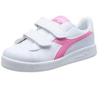 Diadora Game P Ps Girl, Scarpe da ginnastica, Bambine e ragazze, White Pink Carnation, 32 EU