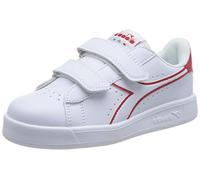 Diadora Game P Ps, Scarpe da ginnastica Unisex - Bambini e ragazzi, White Bittersweet Red, 33 EU
