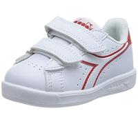 Diadora Game P Td, Scarpe da ginnastica, Unisex - Bambini e ragazzi, White Bittersweet Red, 23 EU