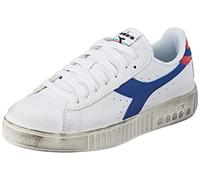 Diadora Game Step Premium Wax, Scarpe da Ginnastica Donna, White Beaucoup Blue, 38 EU