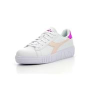 Diadora Game Step Ps, Scarpe da ginnastica, Bambine e ragazze, Bianco Rosso, 28 EU