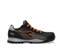 Diadora Glove Tech Low PRO S1P Sra HRO ESD, Scarpe da Ginnastica Uomo, Asphalt/Orange Fluo, 38 EU