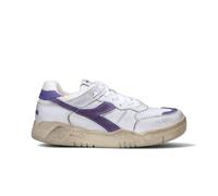 DIADORA HERITAGE Sneaker donna bianca-viola in pelle