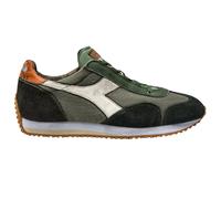 Diadora Heritage Sneaker Equipe Dirty Sw Evo in Tela e Pelle Verde Uomo