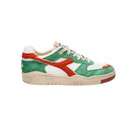 Diadora Heritage Sneakers B.560 Used RR Italia Pelle Bianco Verde