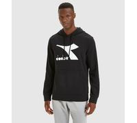 DIADORA HOODIE BIG LOGO Felpa con Cappuccio in Cotone Garzato Uomo