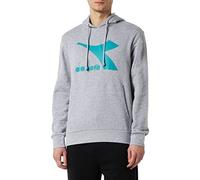 Diadora Hoodie CHROMIA, Light Middle Gray Melange, M Uomo