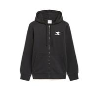 Diadora Hoodie Fz Core, Felpa Uomo, Nero, S