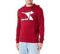 Diadora Hoodie Core, Felpa Uomo, Viola (Rhubarb), S