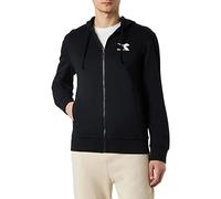 (TG. S) Diadora Hoodie FZ Core, Black, S Uomo - NUOVO