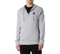 Diadora Hoodie FZ Core, Light Middle Gray Melange, 3XL Uomo