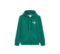 Diadora Hoodie FZ Ess. Sports Felpa con Cappuccio, Verde, L Uomo