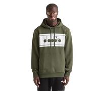 Diadora Hoodie Logo Color 55016 - Empire Red, Size Large 55016 - Empire Red Large
