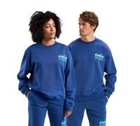 Diadora Hoodie Manifesto Cotone Blu