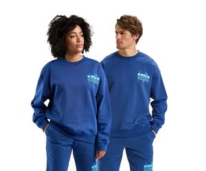 Diadora Hoodie Manifesto Cotone Blu