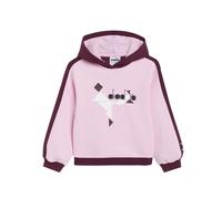 Diadora Hoodie Sweat Glee Felpa Cappuccio Bimba Ragazza Sportiva Ginnastica C...