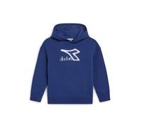 Diadora JB. Hoodie Logo Felpa con Cappuccio, Turchese, XL Bambino