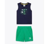 Diadora JB Set SL Riddle Set Completino sportivo per bambini canotta bermuda nav