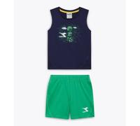 Diadora JB Set SL Riddle Set Completino sportivo per bambini canotta bermuda nav