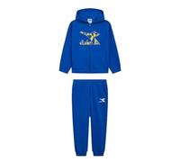 Diadora Tuta JB Tracksuit HD FZ Riddle Full Zip con Cappuccio Princess Blue Bambini e Ragazzi