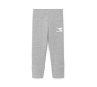 Diadora JG.Leggings Bounce, Light Middle Gray Melange, S Bambine e Ragazze