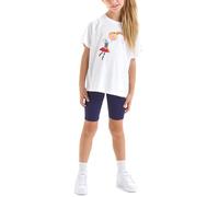 Diadora JG.Set SS Sport Art, Optical White, L Bambine e Ragazze
